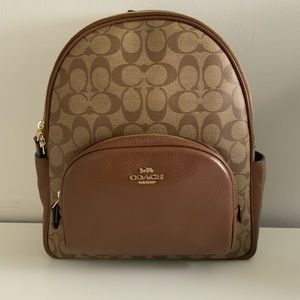 Coach Court Backpack In Signature Canvas